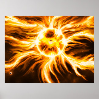 Affiches Brûlage depuis l'intérieur