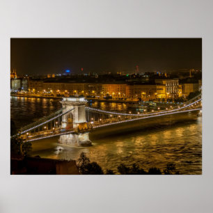 Affiches Budapest Chain bridge