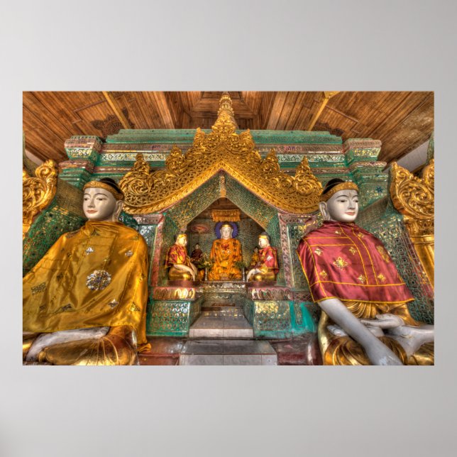 Affiches Buddhas In A Temple (Devant)