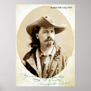 Affiches Buffalo Bill Cody 1875  Print