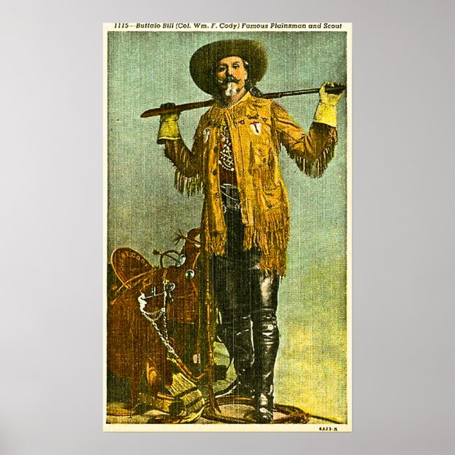 Affiches Buffalo Bill Cody - Célèbre Plainsman et Scout (Devant)