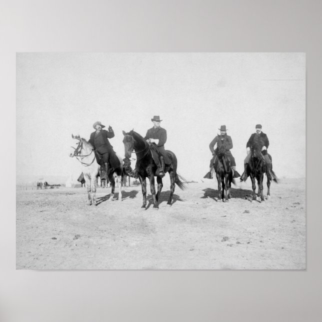 Affiches Buffalo Bill, Général Miles, Capitaine Baldwin (Devant)