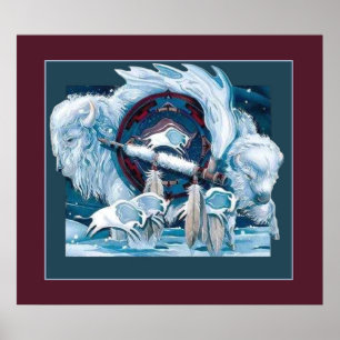 Affiches Buffalo blanc