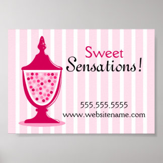 Affiches Buffet de bonbons et table de dessert