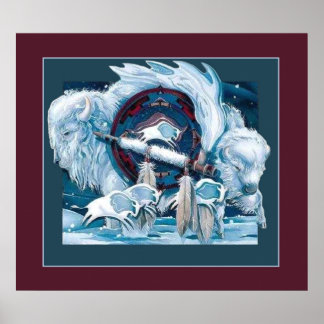 Affiches Buffle blanc