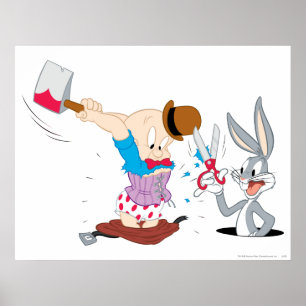 Affiches BUGS BUNNY™ et ELMER FUDD™