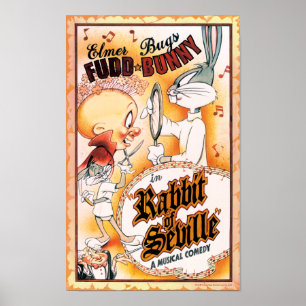 Affiches BUGS BUNNY™ et ELMER FUDD™ Musical