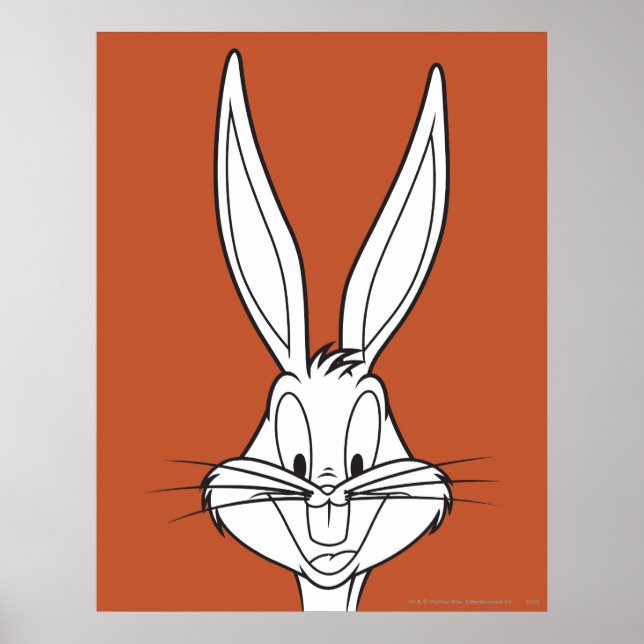 Affiches BUGS BUNNY™ Smiling visage (Devant)