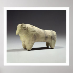 Affiches Bull in the Ubaid style, c.4000-3500 BC (terracott