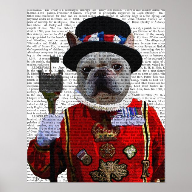 Affiches Bulldog Beefeater (Devant)