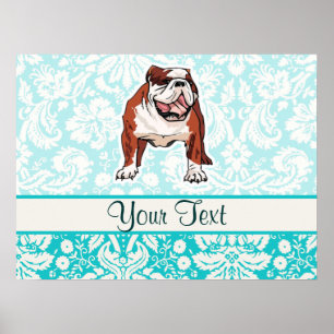 Affiches Bulldog ; mignon