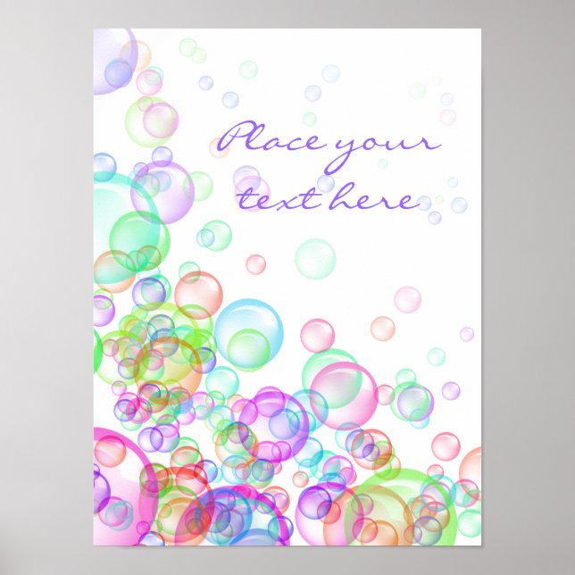 Affiches Bulles de Savon (Devant)