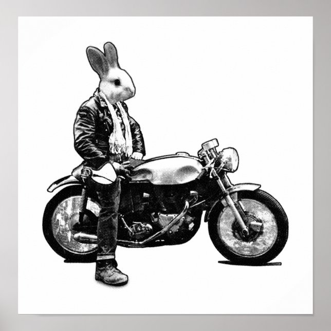 Affiches Bunny Biker (Devant)