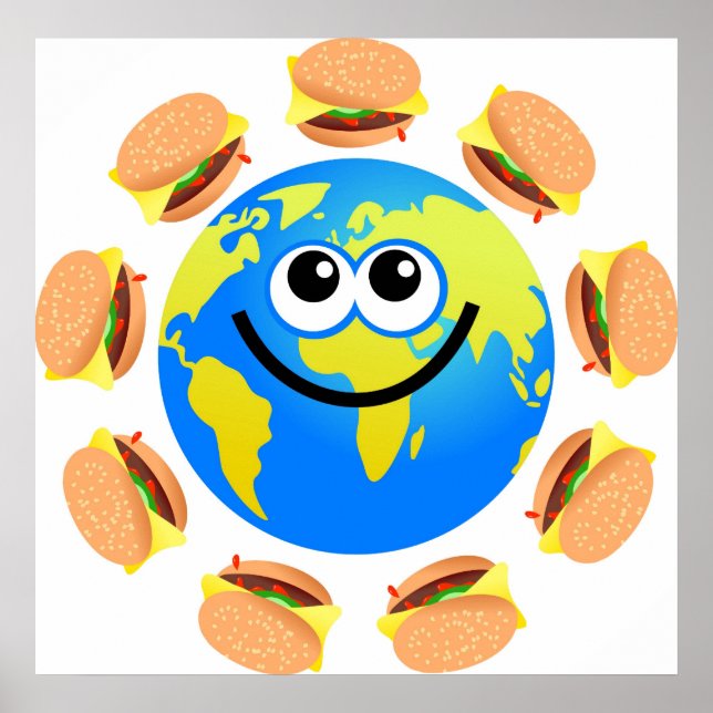 Affiches Burger Globe (Devant)