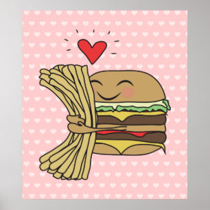 Affiches Burger Loves Fries