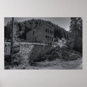 AFFICHES BURKE IDAHO - VILLE FANTÔME D'EXPLOITATION