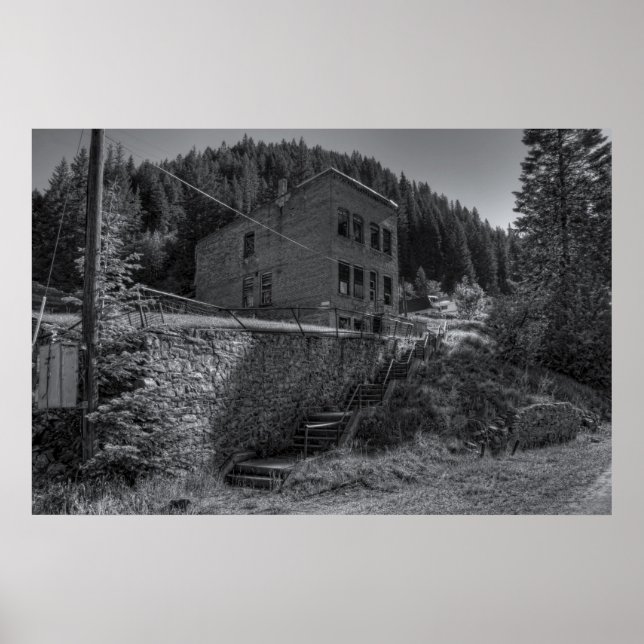 AFFICHES BURKE IDAHO - VILLE MINEUSE (Devant)