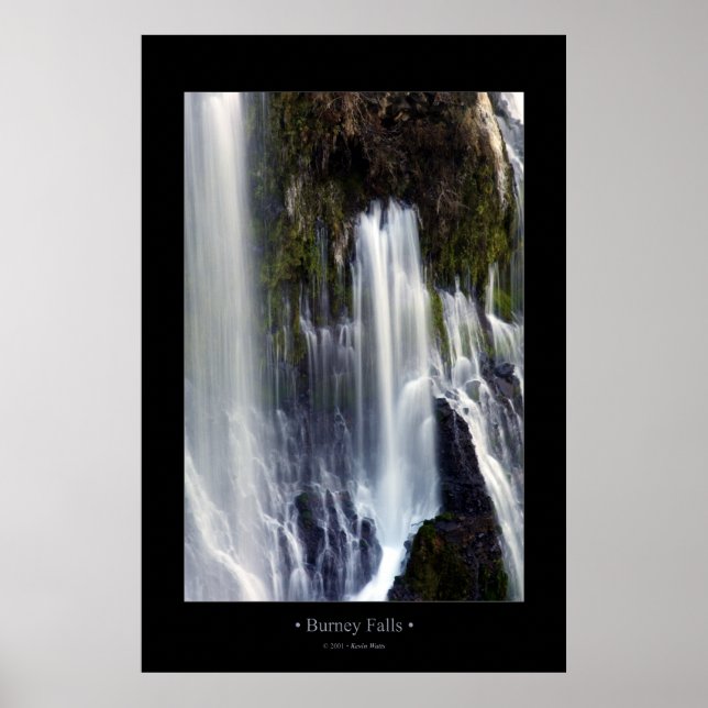 Affiches Burney Falls (couleur) (Devant)