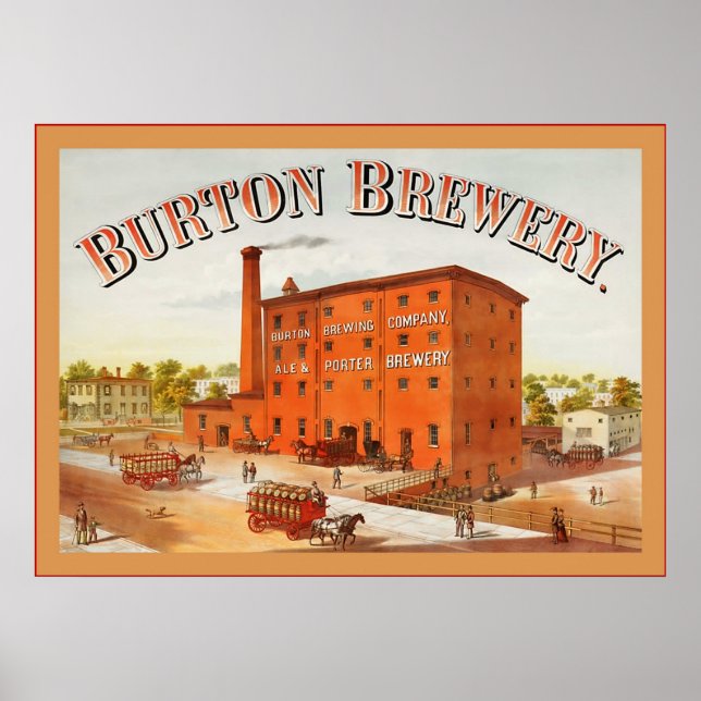 Affiches Burton Brewing Company ~ Publicité Vintage (Devant)