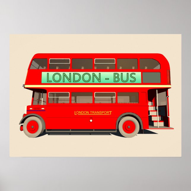 Affiches Bus de Londres (Devant)