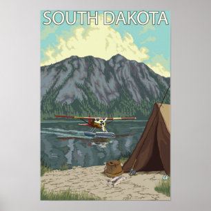 Affiches Bush FishingSouth plat Dakota