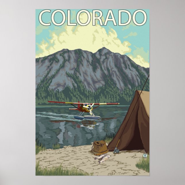 Affiches Bush Plane Fishing Colorado (Devant)