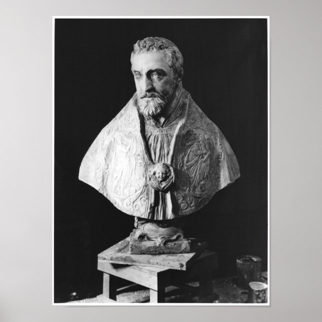 Affiches Buste de portrait de François d'Escoubleau (Devant)