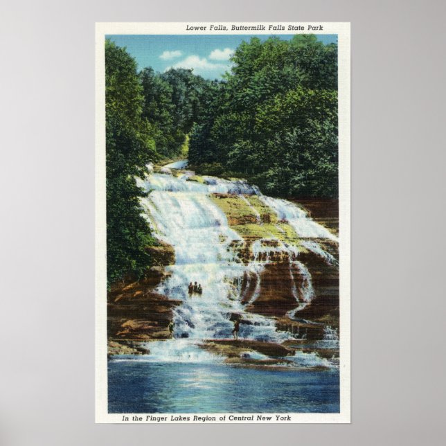 Affiches Butmilk Farms State Park Lower Falls View (Devant)