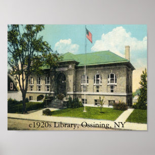 Affiches c1920s Library, Ossining, New York