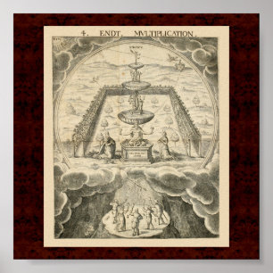 Affiches Cabala & Alchymia : 1663 Illustration alchimique