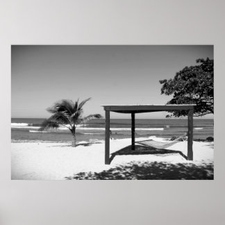 Affiches Cabana by the Beach - Labedee Haiti 2012 BW 3534