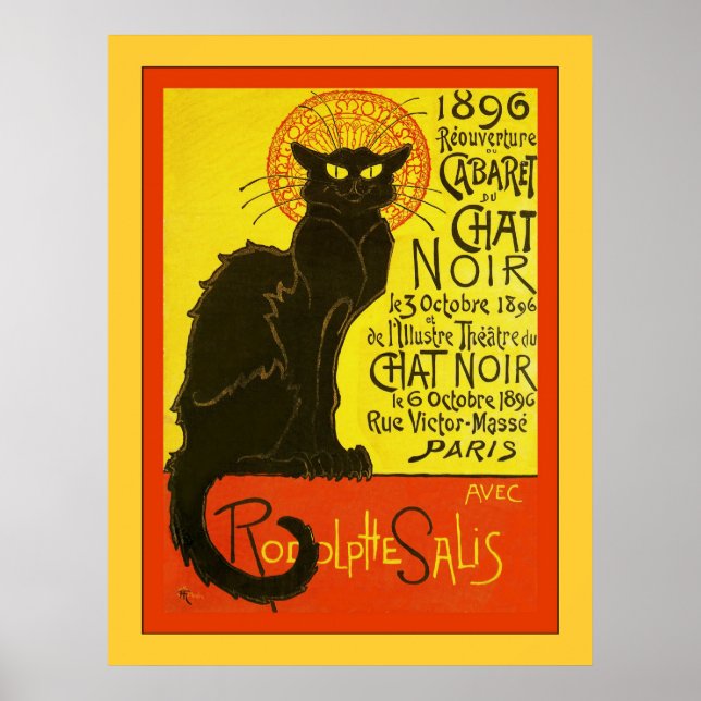 Affiches Cabaret du Chat Noir ~ Vintage Advertising (Devant)