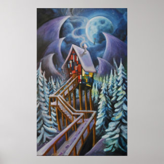 Affiches Cabine en verre tendu