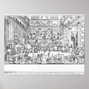 Affiches Cabinet de physique, 1687