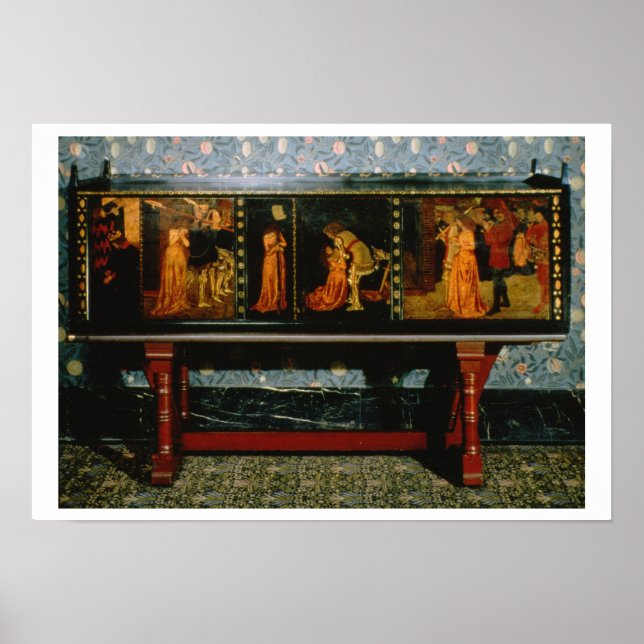 Affiches Cabinet St. George, 1861 (chêne avec panneaux pein (Devant)