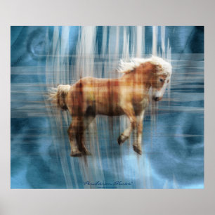 Affiches Cadeau belge à cheval équin