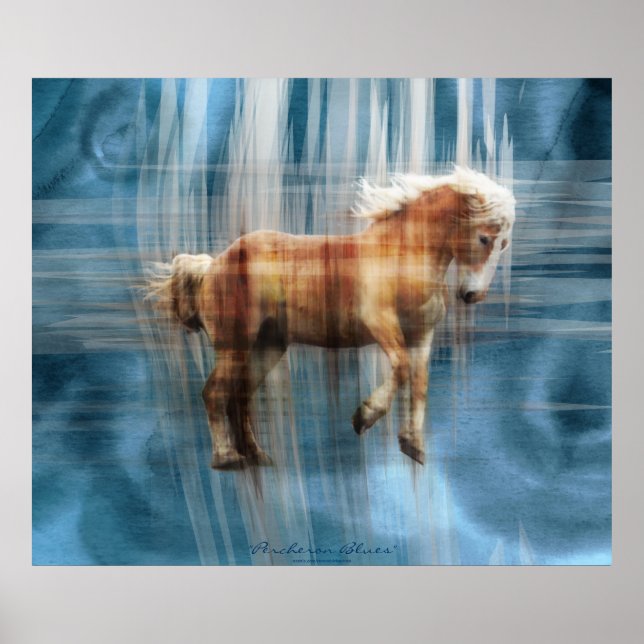 Affiches Cadeau belge à cheval équin (Devant)