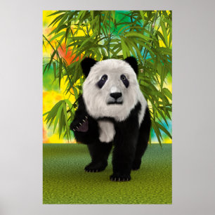Affiches Cadeau parfait pour amateur d'animaux mignon ours