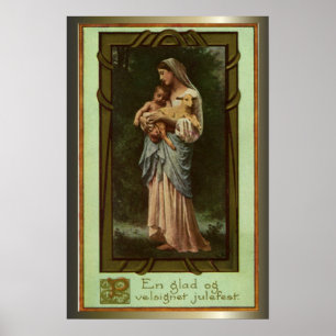 Affiches Cadeaux de scène de nativité pour Noël