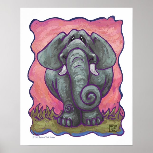 Affiches Cadeaux et accessoires éléphants (Devant)
