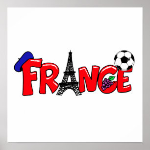 Affiches Cadeaux français de passionés du football de