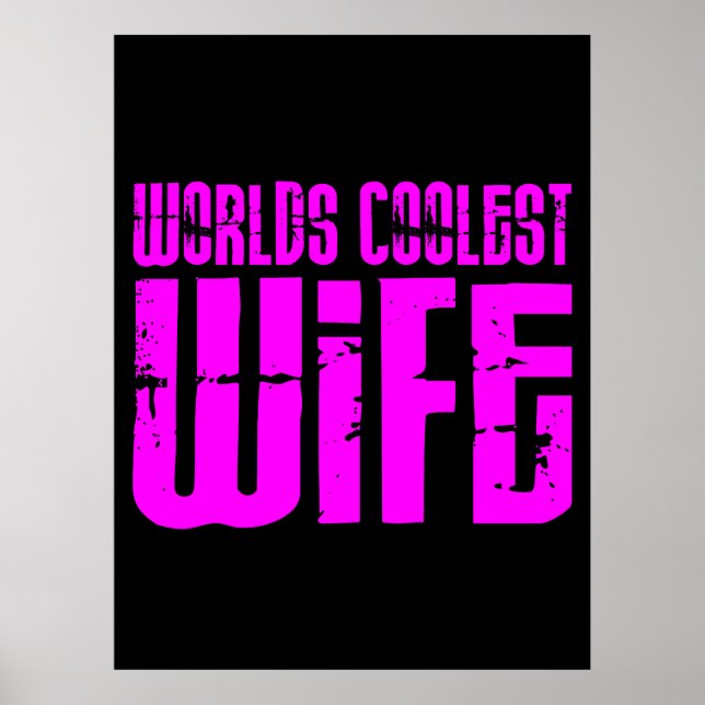 Affiches Cadeaux pour femmes Cool : Mondes roses plus frais (Devant)