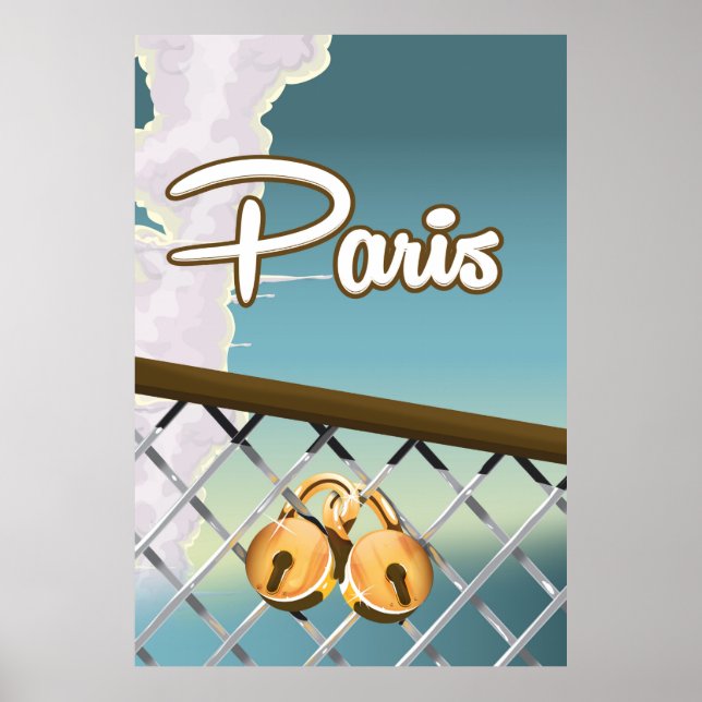 Affiches Cadenas d'amour de Paris (Devant)