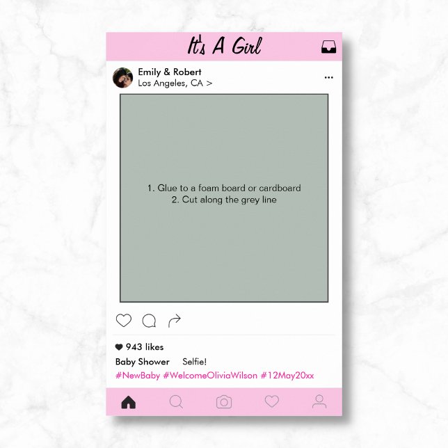 Affiches Cadre de décor pour Photobooth de fête de Shower p (Créateur téléchargé)