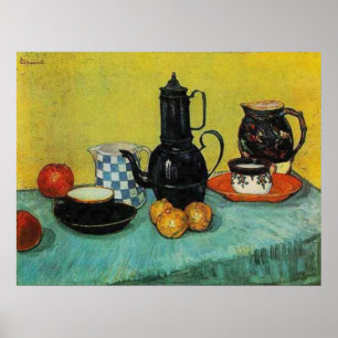 Affiches Café Blue Enamel par Vincent van Gogh