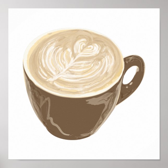 Affiches café coeur (Devant)