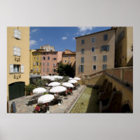 Café en plein air, Place de l'Eveche, Grasse,