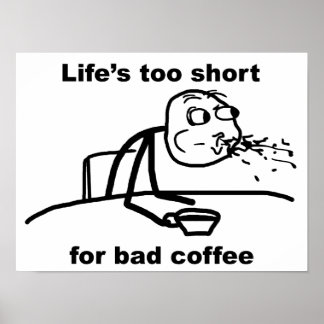 Affiches Café incorrect