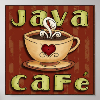 Affiches Café Java