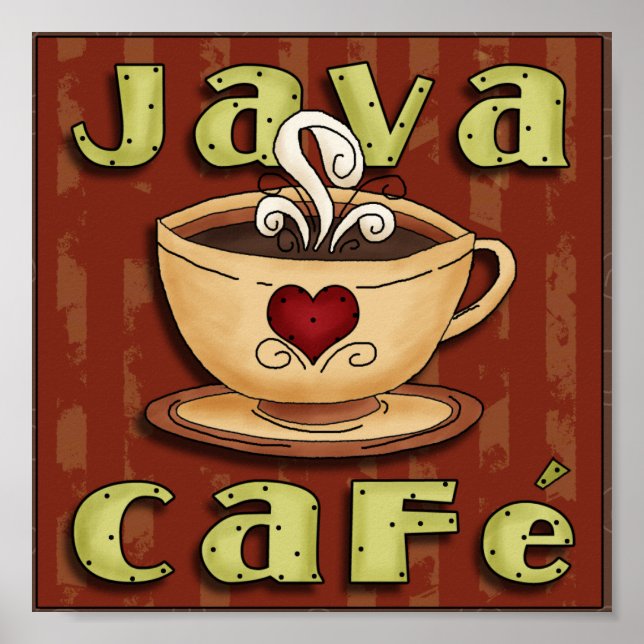 Affiches Café Java (Devant)